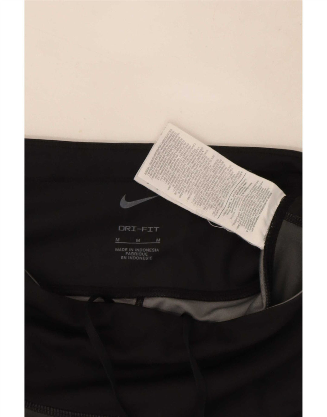 Женские укороченные леггинсы Nike Dri Fit UK 12, средний черный полиэстер