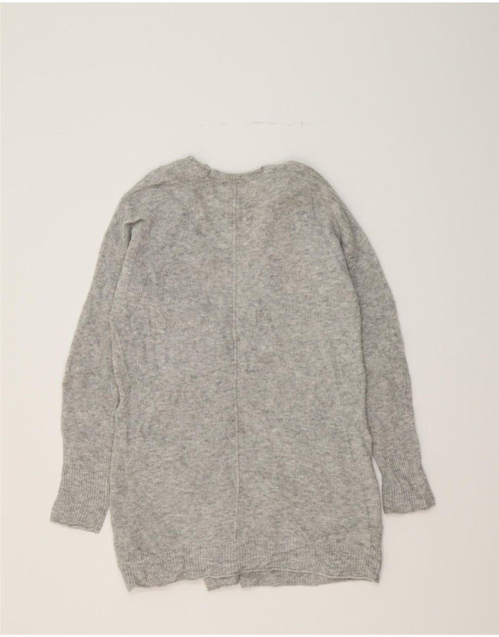 WHITE STUFF Womens Open Cardigan Sweater UK 10 Small Grey Acrylic Vintage White Stuff and Second-Hand White Stuff from Messina Hembry 