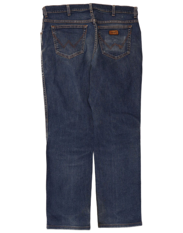 Мужские прямые джинсы Wrangler Texas W38 L32, синий хлопок