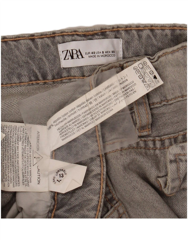 Женские широкие джинсы карго ZARA EU 40 Medium W30 L34 Серый хлопок