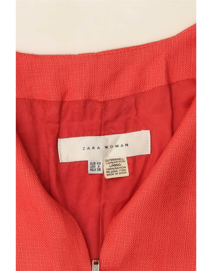 Женское болеро с рукавами 3/4 Zara EU 40, средний красный вискоза