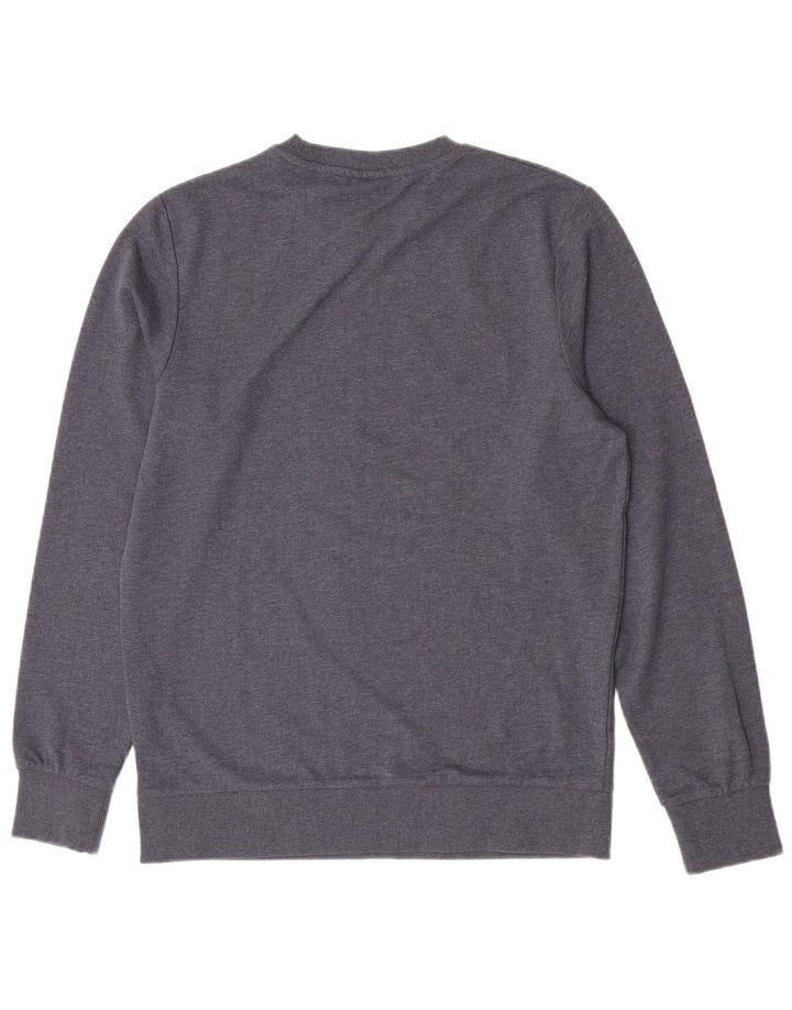 Мужской свитшот с рисунком Jack & Jones, хлопковый джемпер среднего синего цвета с крапинками