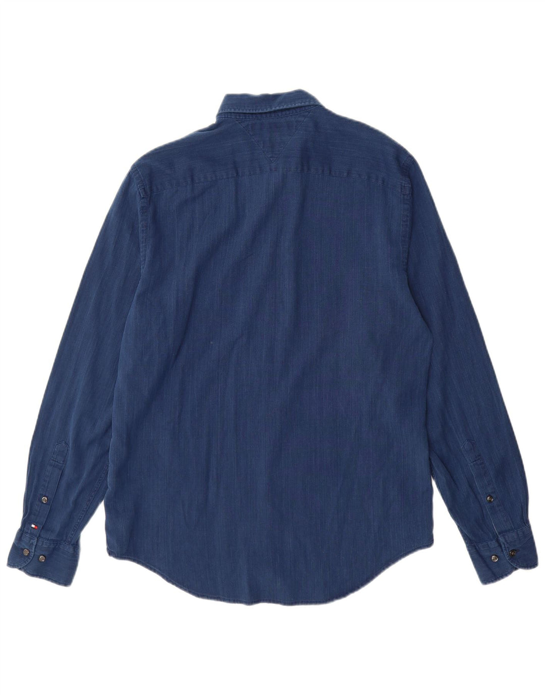 TOMMY HILFIGER Мужская рубашка New York Fit из хлопка среднего синего цвета