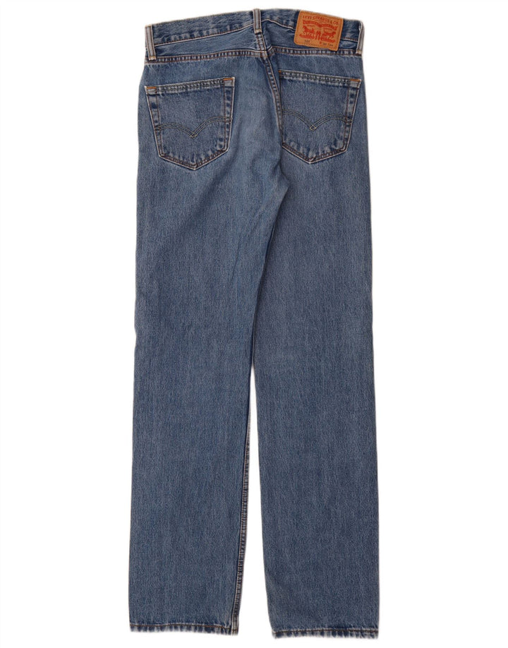 Мужские прямые джинсы Levi's 505 W30 L34 синие, хлопок
