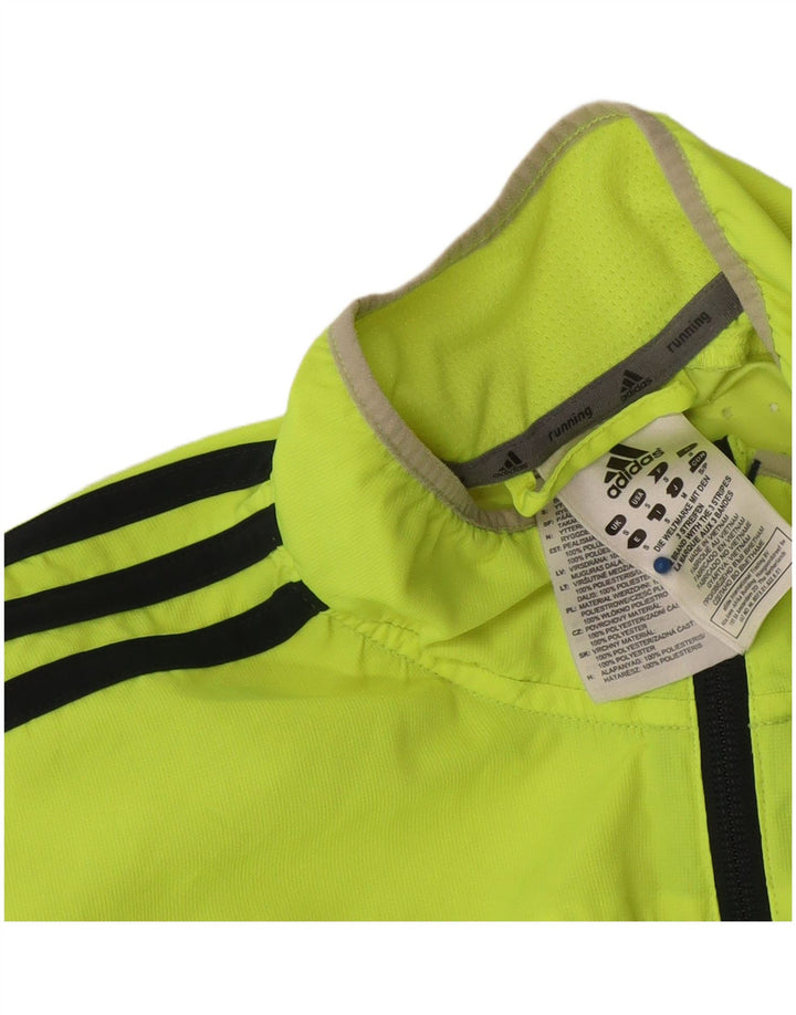 Adidas Мужской спортивный костюм для бега Верхняя куртка Маленький желтый полиэстер