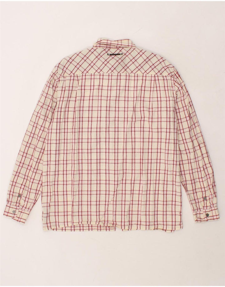 FILA Mens Shirt Medium Red Check Cotton Vintage Fila and Second-Hand Fila from Messina Hembry 