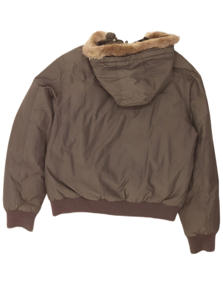 Мужская утепленная куртка-бомбер Woolrich UK 40, большой серый хлопок