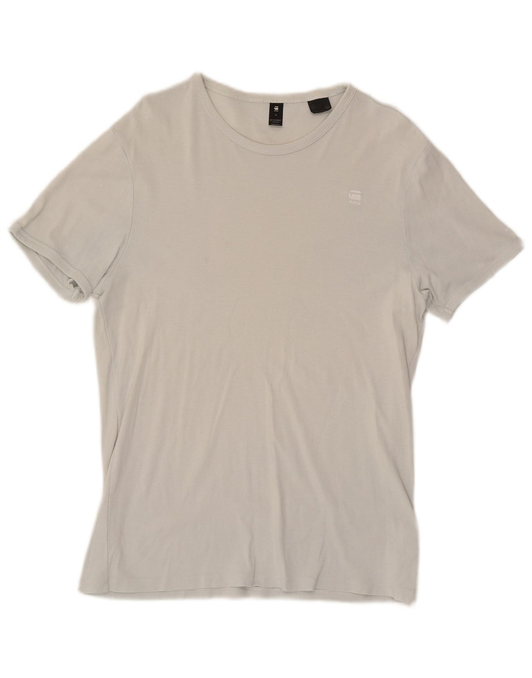 G-STAR Mens T-Shirt Top XL Off White Cotton