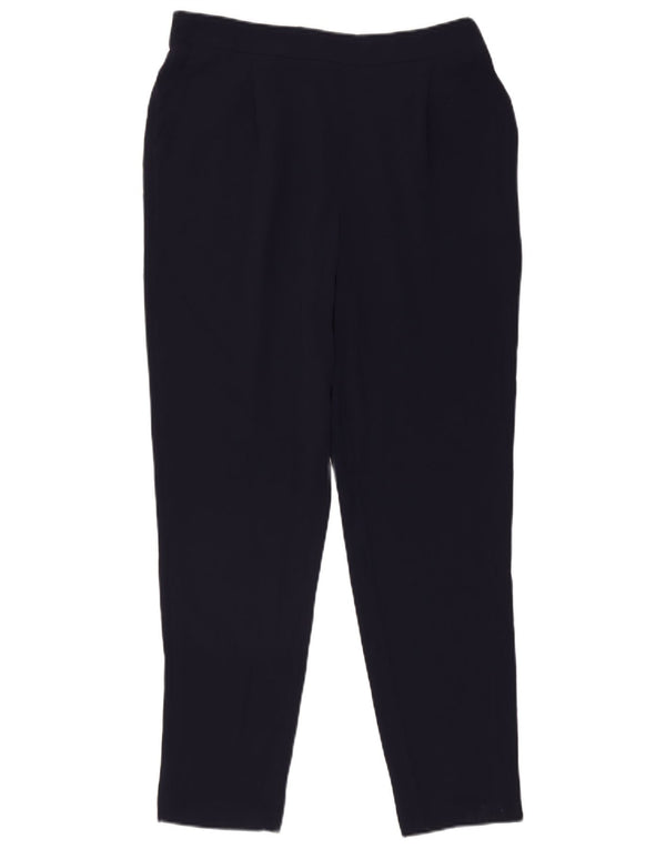 Женские повседневные брюки M&Co с ремешками UK 14, большие W34 L30, темно-синий, полиэстер