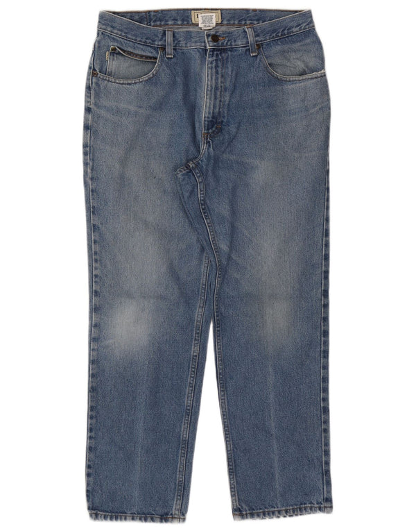 Мужские прямые джинсы L.L.BEAN классического кроя W34 L29, синий хлопок