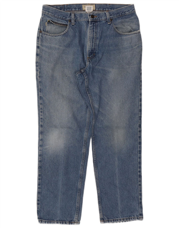 Мужские прямые джинсы L.L.BEAN классического кроя W34 L29, синий хлопок