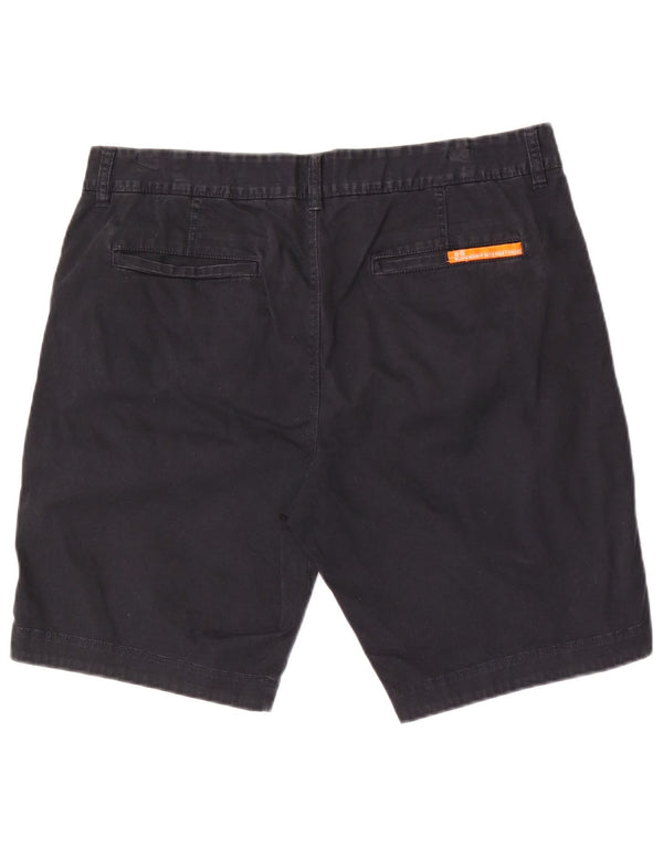 Superdry Mens Chino Shorts XL W36  Black Cotton
