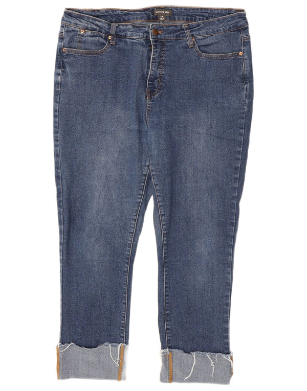 Женские укороченные джинсы Marks & Spencer Autograph UK 14, большие W34 L24, синие