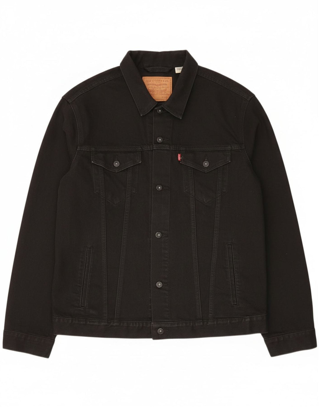 Мужская джинсовая куртка Levi's UK 44 2XL, черный хлопок