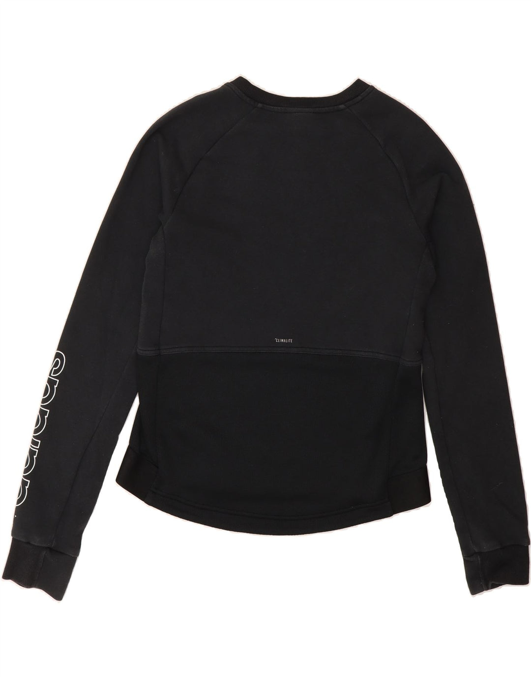 ADIDAS Womens Climalite Sweatshirt Jumper UK 12/14 Medium Black Vintage Adidas and Second-Hand Adidas from Messina Hembry 