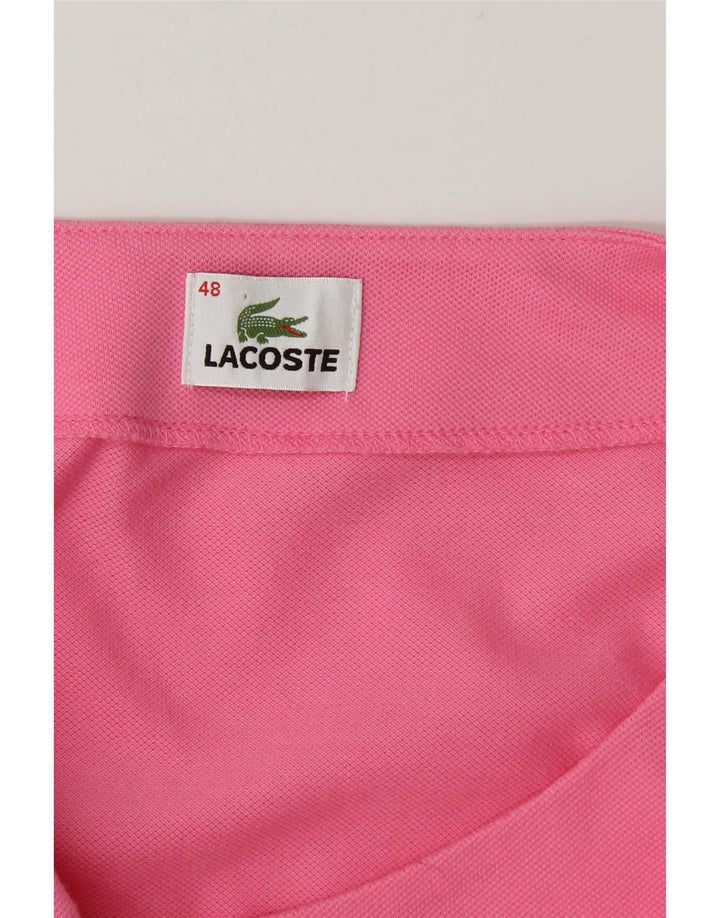 Lacoste Женское базовое платье без рукавов, размер 48 XL, розовое