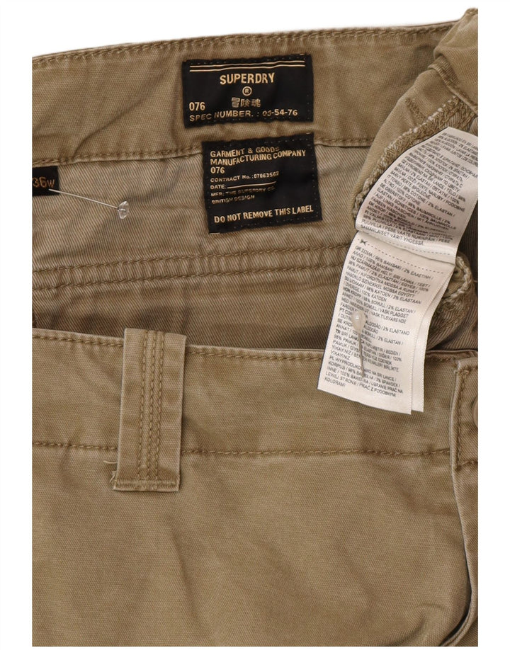Мужские шорты-карго Superdry W36, большие, бежевые, хлопок