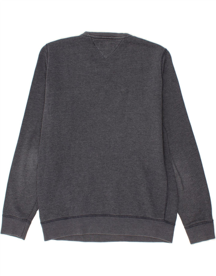 TOMMY HILFIGER Mens Regular Fit Sweatshirt Jumper Large Navy Blue Cotton Vintage Tommy Hilfiger and Second-Hand Tommy Hilfiger from Messina Hembry 