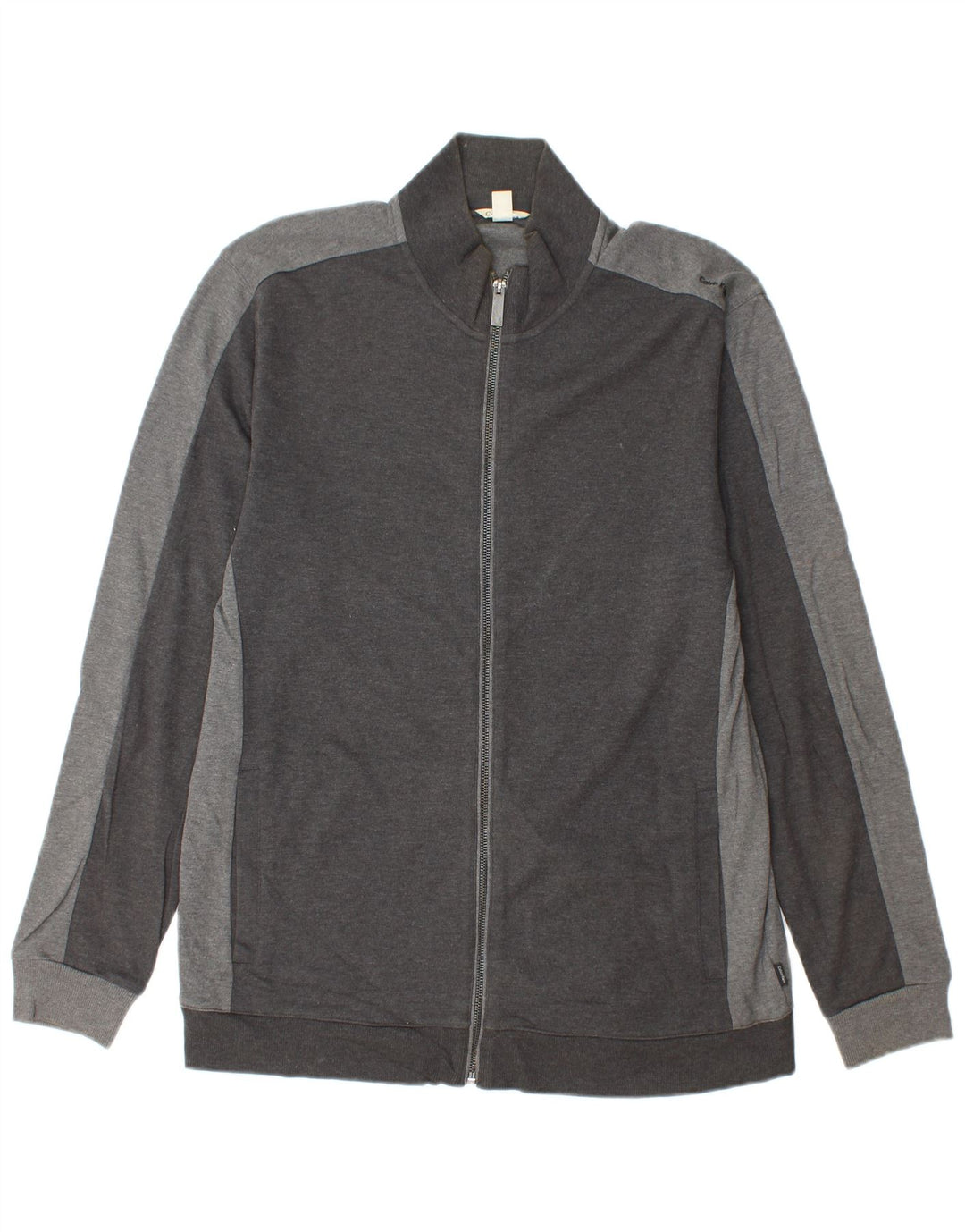 CALVIN KLEIN Мужской спортивный костюм, верхняя куртка, большой серый хлопок