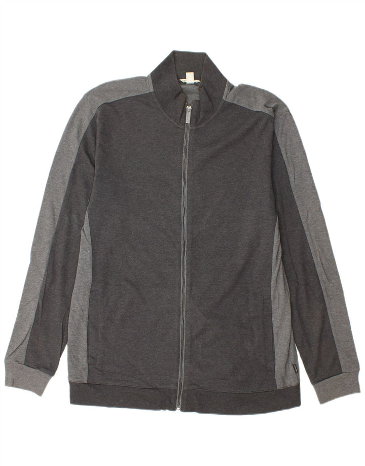 CALVIN KLEIN Мужской спортивный костюм, верхняя куртка, большой серый хлопок