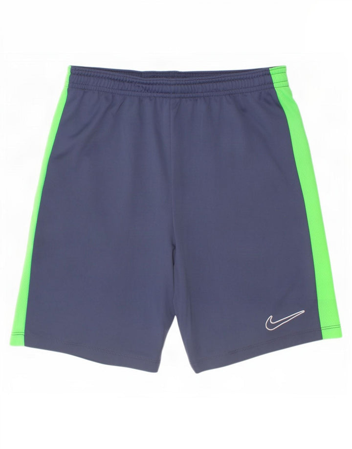 Спортивные шорты Nike для мальчиков 12–13 лет, большие синие полиэстер с цветными блоками