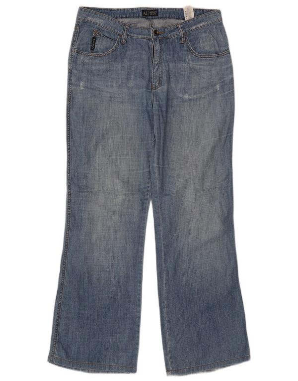 Женские потертые джинсы ARMANI Bootcut W31 L29 Синие, хлопок