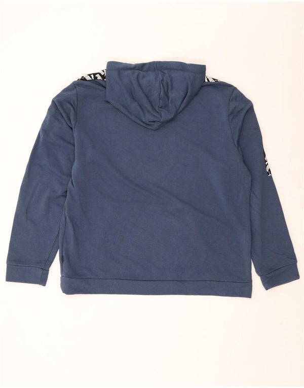 Мужской джемпер с капюшоном с рисунком Puma XL, синий хлопок