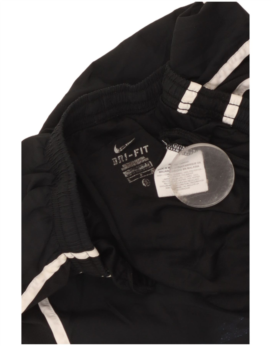 Женские спортивные шорты Nike Dri Fit UK 10, маленькие черные из полиэстера