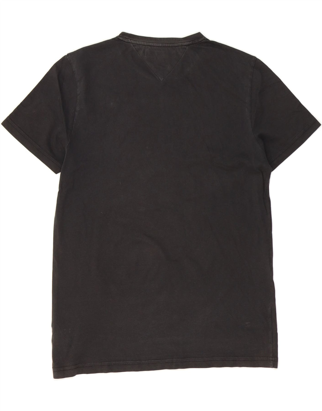 TOMMY HILFIGER Mens Graphic T-Shirt Top Medium Black Cotton Vintage Tommy Hilfiger and Second-Hand Tommy Hilfiger from Messina Hembry 
