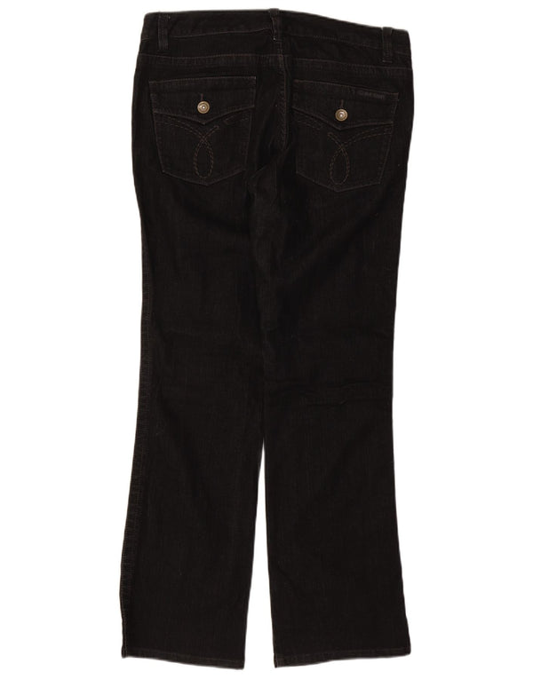Calvin Klein Женские джинсы Bootcut США 12, большие размеры W34 L32, черный хлопок