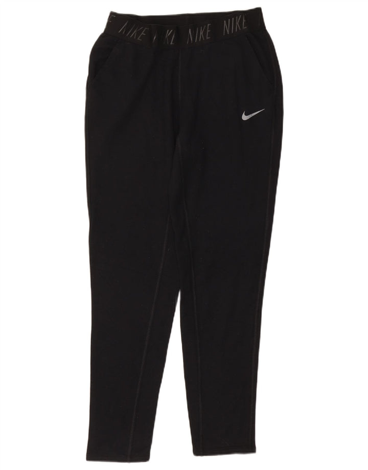 Женские спортивные брюки с графическим рисунком NIKE Dri Fit UK 10, маленькие черные размеры