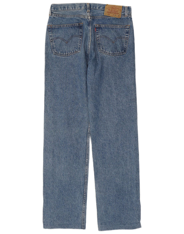 Мужские прямые джинсы LEVI'S 501 W32 L32 синие, хлопок