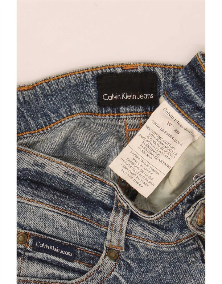 Женские узкие джинсы Calvin Klein W26 L30, синий хлопок