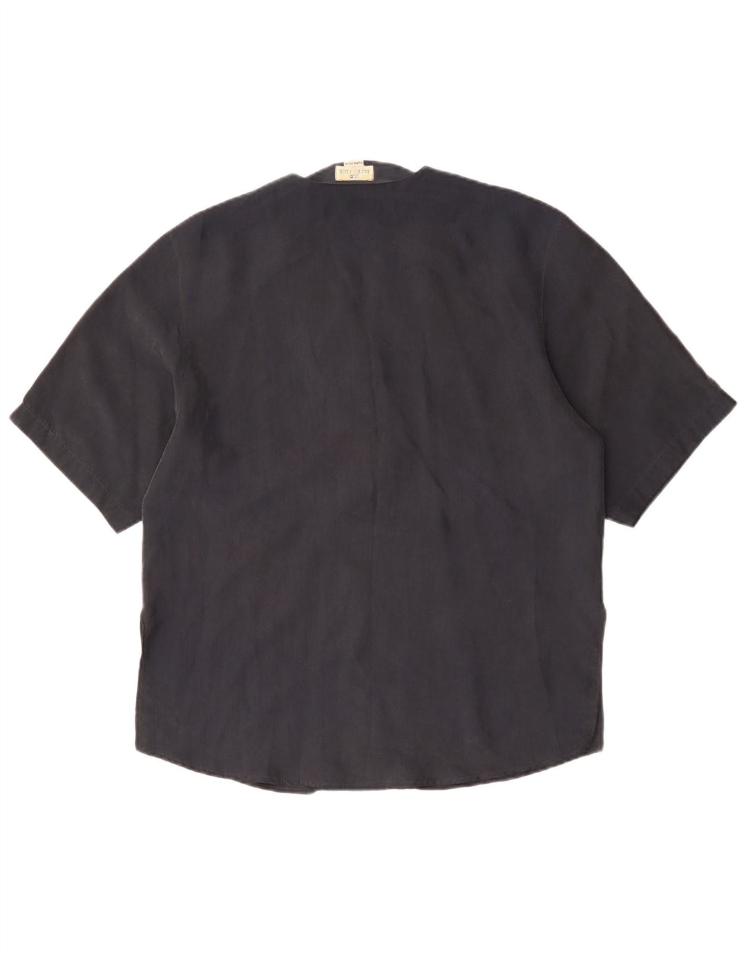 Женская блузка-рубашка с коротким рукавом BLUE CLUB IT 42, средний черный шелк