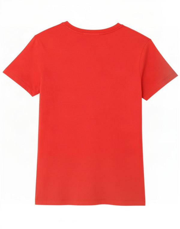 Женская футболка с рисунком Calvin Klein Jeans Top UK 14, большой красный хлопок