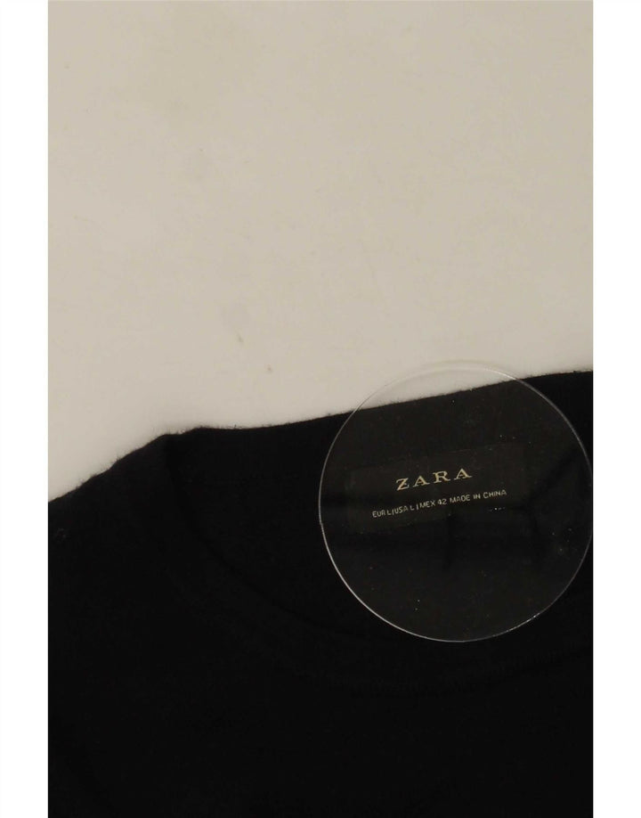 Мужской джемпер с круглым вырезом Zara, большой темно-синий