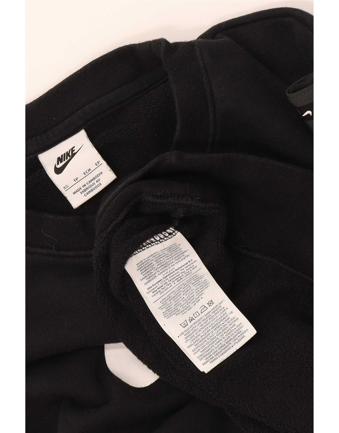 Мужской свитшот с рисунком Nike XS, черный хлопок