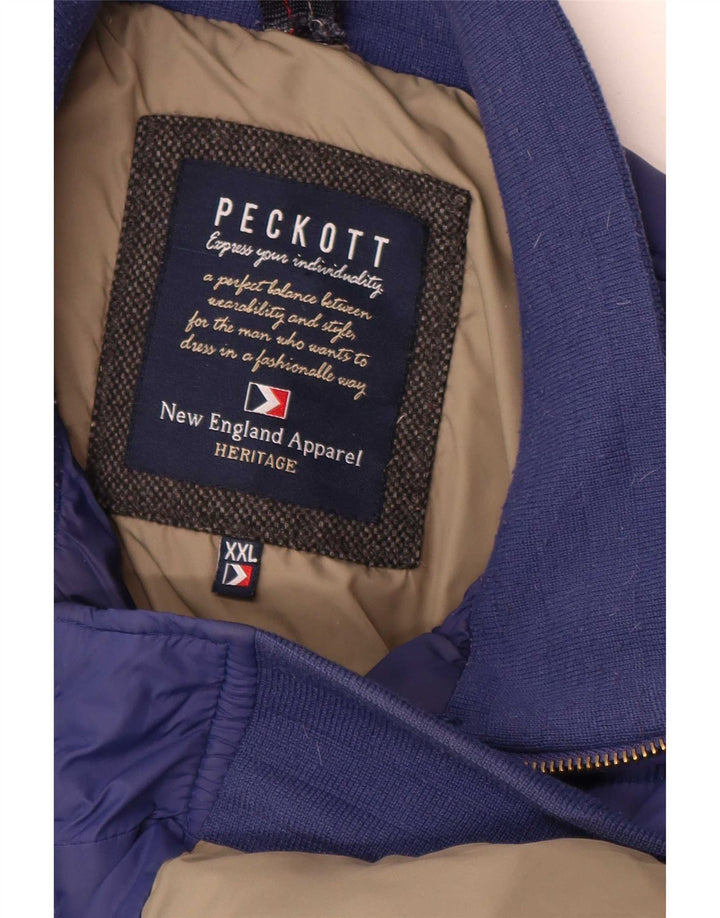Мужская стеганая куртка Peckott UK 44 2XL Темно-синий Полиамид