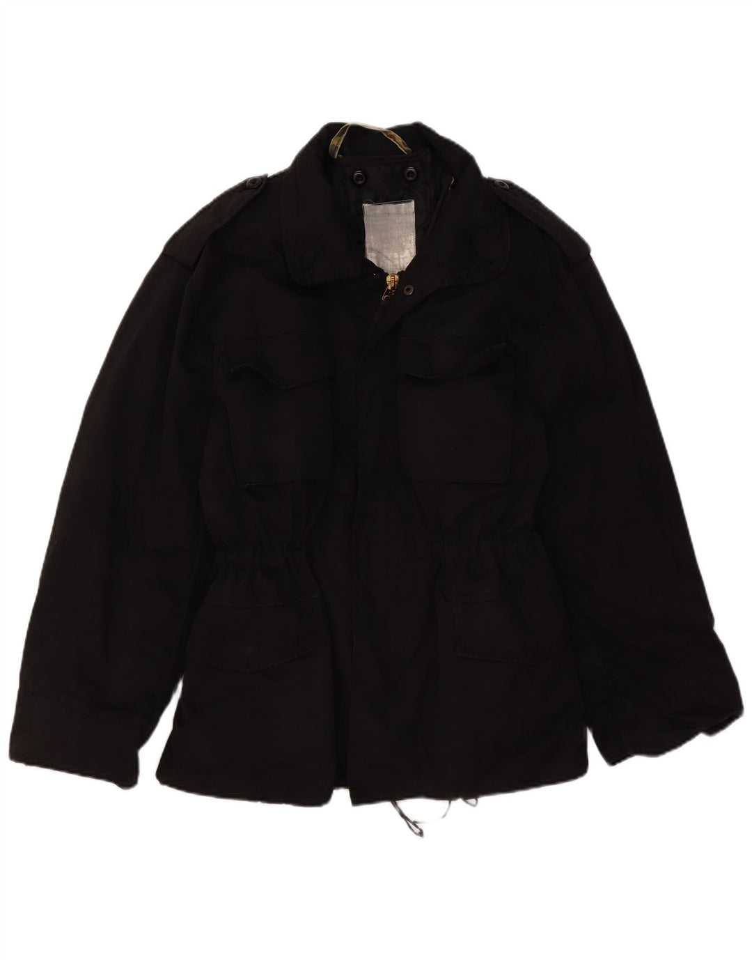 Винтажная мужская куртка в стиле милитари UK 36, маленькая черная