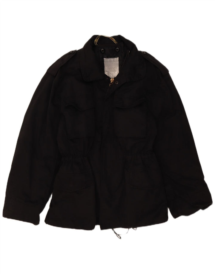 Винтажная мужская куртка в стиле милитари UK 36, маленькая черная