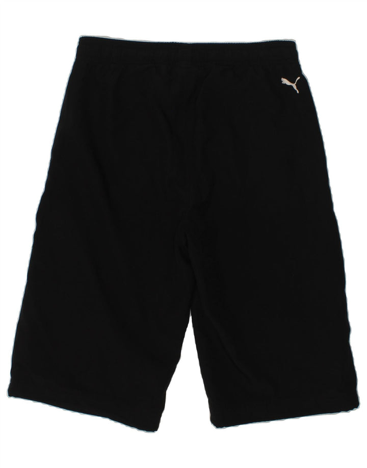 PUMA Boys Graphic Sport Shorts 9-10 Years Black Polyester | Vintage Puma | Thrift | Second-Hand Puma | Used Clothing | Messina Hembry 