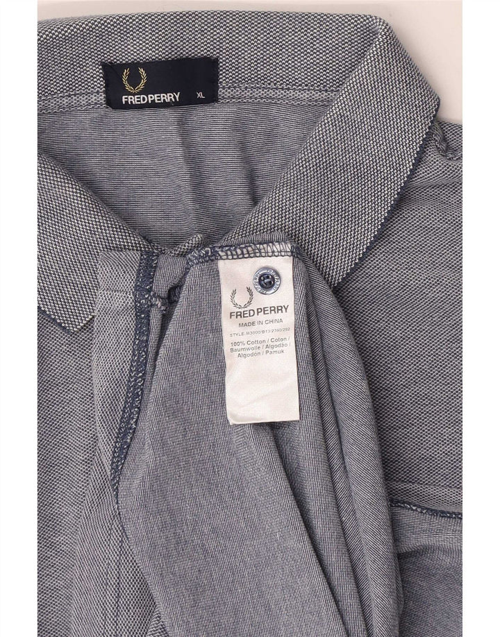 Мужская рубашка-поло Fred Perry XL, синяя, хлопок