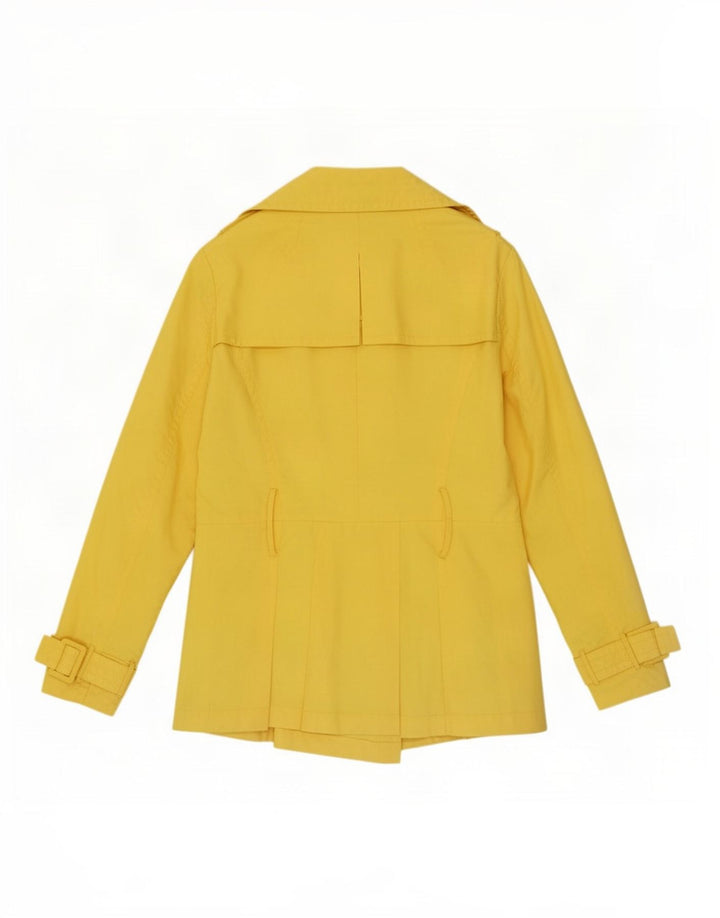 Женский тренч Zara UK 10, маленький желтый полиэстер