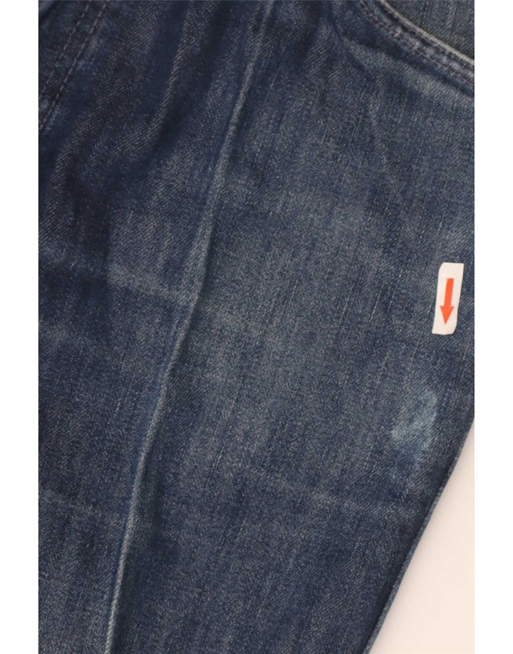 Мужские потертые прямые джинсы Levi's W33 L34, синий хлопок