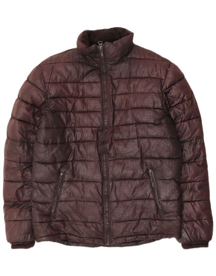 Мужская стеганая куртка Jack & Jones UK 40, большая коричневая