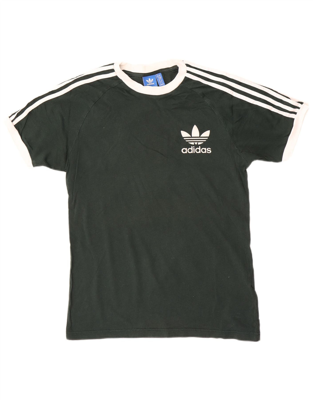Adidas Мужская футболка с рисунком Топ среднего зеленого цвета из хлопка