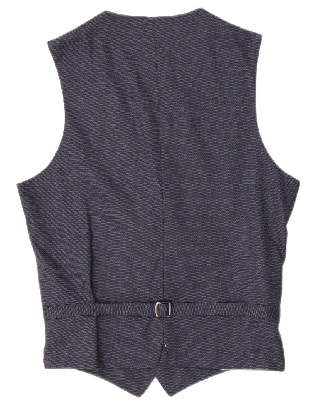 ZARA Mens Waistcoat Medium Navy Blue Polyester