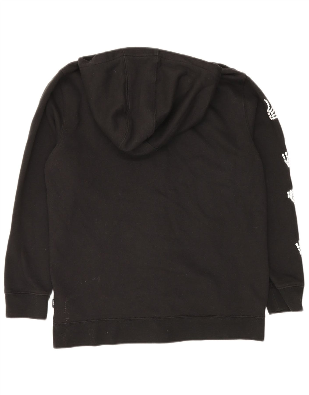 Женский свитер с капюшоном на молнии с графическим рисунком VANS UK 18 XL, черный хлопок