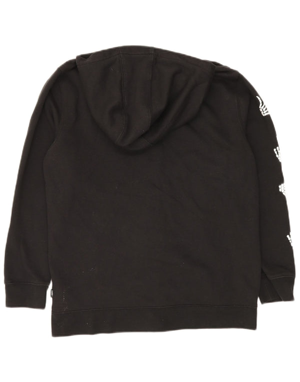 Женский свитер с капюшоном на молнии с графическим рисунком VANS UK 18 XL, черный хлопок