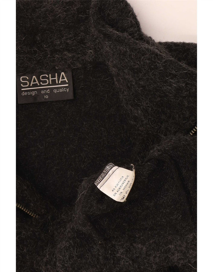 Женский свободный кардиган Sasha UK 10, маленький серый полиэстер